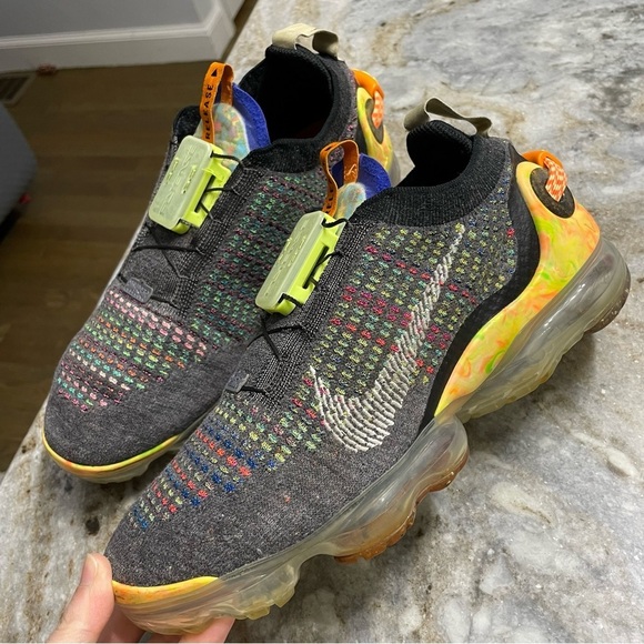 Nike Air Vapormax 2020 FK Flyknit Iron Grey Multicolor CJ6741-002 Size 9.5 - Picture 1 of 12